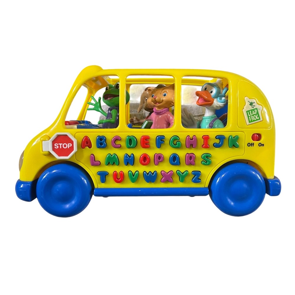 1999 Leap Frog FUN & LEARN Phonics Bus TALKING‎ A-Z Letters Figures Music Lights